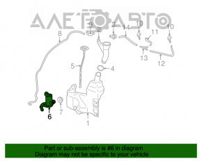 Motorul spălătorului de parbriz al modelului Honda Accord 13-17 hibrid