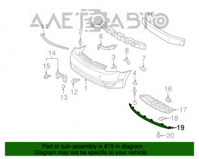 Buza bara fata Toyota Prius 2004-2009 zgariata, suportul rupt.