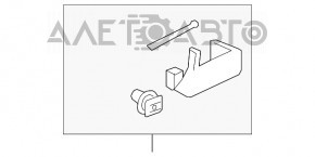 Capacul aripii din față dreapta inferioară pentru Lexus NX200t NX300 NX300h 15-21