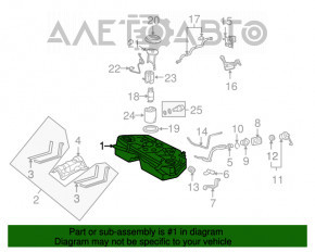 Rezervorul de combustibil pentru Lexus GS450h 06-11