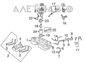 Rezervorul de combustibil pentru Lexus GS450h 06-11