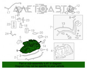 Rezervorul de combustibil pentru Lexus RX350 10-15