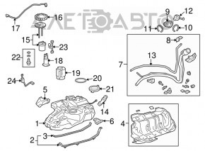 Rezervorul de combustibil pentru Lexus RX350 10-15