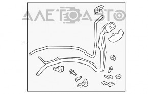 Gâtul de umplere a rezervorului de combustibil pentru Lexus RX350 RX450h 10-14