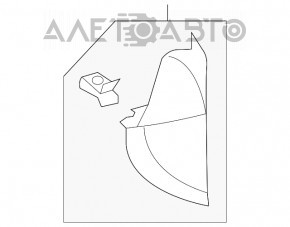 Capacul torpedoului lateral stânga pentru Honda Insight 19-22