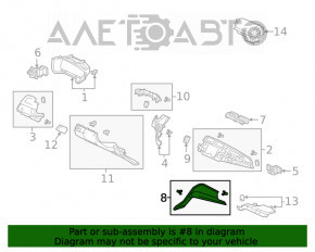 Capacul torpedoului dreapta pentru Honda Insight 19-22, piele neagră.