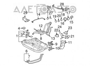 Protecția gâtului rezervorului Toyota Prius 2004-2009