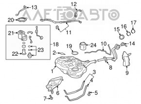 Protecția gâtului rezervorului Toyota Prius 30 10-15