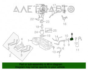 Corpul capacului rezervorului de combustibil Lexus GS450h 06-11