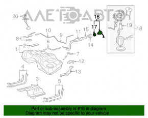 Capacul gurii de umplere a rezervorului de combustibil pentru Toyota Camry v40 2.4 3.5