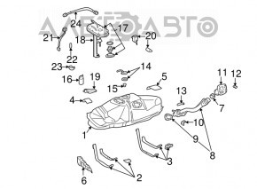 Крышка заливной горловины бензобака Toyota Corolla e12 02-06 5d