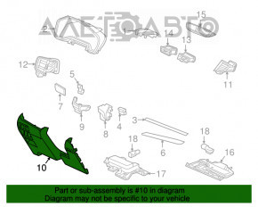 Husa genunchi sofer Honda CRV 17-22, neagra