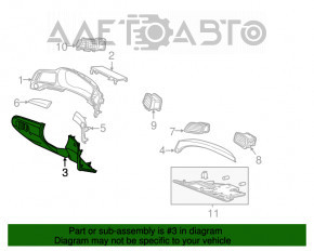 Husa genunchi sofer Acura ILX 13-17 bej