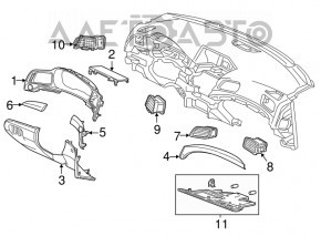 Husa genunchi sofer Acura ILX 13-17 bej