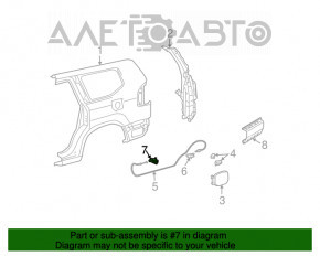 Maneta de deschidere a capacului rezervorului de combustibil pentru Lexus GX470 03-09