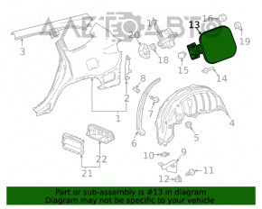 Capacul rezervorului de combustibil Toyota Highlander 20-