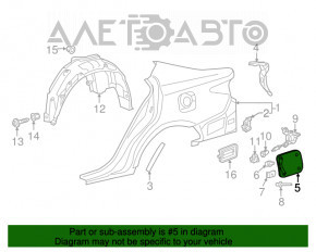 Capacul rezervorului de combustibil pentru Lexus ES300h ES350 13-18