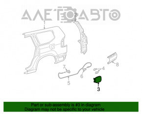Лючок бензобака Lexus GX470 03-09