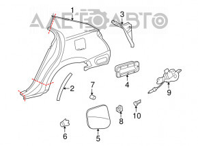 Capacul rezervorului de combustibil Lexus Hs250h 10-12