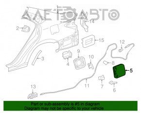 Capacul rezervorului de combustibil Toyota Camry v55 15-17 SUA