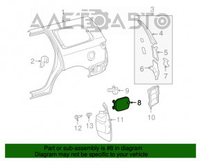 Лючок бензобака Toyota Sequoia 08-16