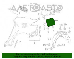 Лючок бензобака Toyota Camry v70 18- новый OEM оригинал