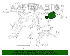 Лючок бензобака Toyota Prius 50 16-