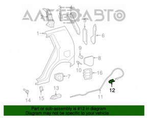 Capacul de rezervor de combustibil pentru Lexus RX350 RX450h 10-15