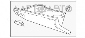 Перчаточный ящик, бардачок Honda Insight 19-22 черный