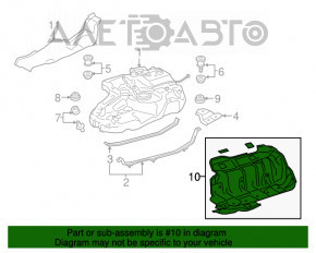 Protecția rezervorului de benzină pentru Lexus RX350 RX450h 10-15