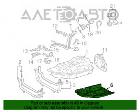 Защита топливного бака Lexus RX400h 06-09