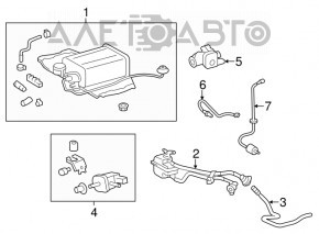 Supapa amortizor Lexus LS460 LS600h 07-12 nou original OEM