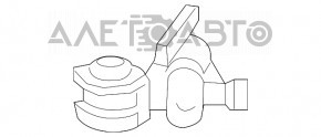 Supapa electromagnetica a rezervorului de combustibil Lexus RX450 10-15