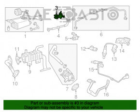 Supapa electromagnetica a rezervorului de combustibil Lexus RX450 10-15