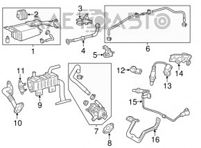 Supapa electromagnetica a rezervorului de combustibil Lexus RX450 10-15