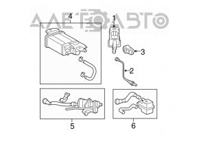 Canistra cu absorbant de cărbune pentru Toyota Camry v40 tip 2