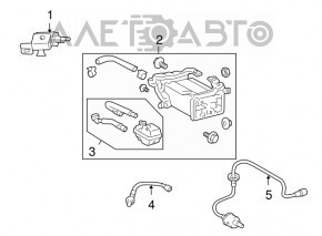 Canistra cu absorbant de cărbune Lexus GS450h 06-11