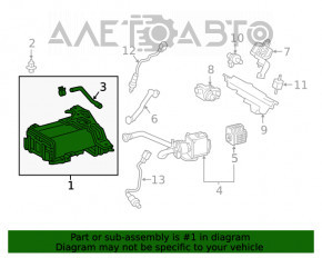 Canistra cu absorbant de cărbune Lexus NX200t NX300 15-21