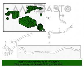 Canistra cu absorbant de cărbune pentru Toyota Camry v55 15-17 SUA