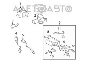 Canistra cu absorbant de cărbune Toyota Sequoia 08-16