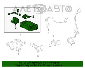 Canistra cu absorbant de cărbune Lexus IS250 14-20