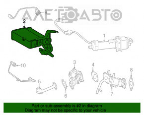 Recipientul cu absorbant de cărbune Toyota Prius V 12-17 asamblat