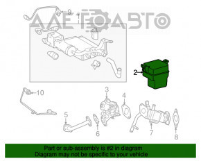 Bidon pentru vapori Toyota Prius 30 10-15, corpul este perforat.