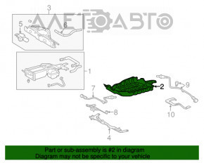 Protecția absorbantului pentru Lexus RX400h 06-09 defect de fixare.