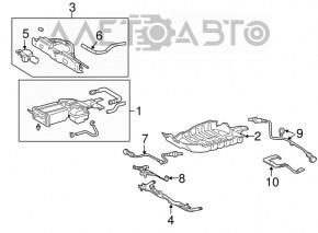 Protecția absorbantului pentru Lexus RX400h 06-09 defect de fixare.