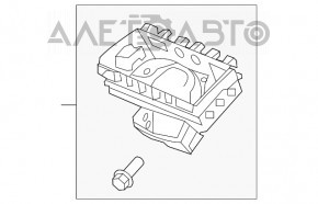 Подушка безопасности airbag пассажирская в торпеде Honda CRZ 11-16