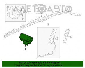 Подушка безопасности airbag пассажирская в торпеде Honda CRV 20-22
