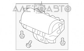 Airbag-ul pasagerului din bordul Honda Insight 19-22 este echipat cu un cartuș pirotehnic ruginit.