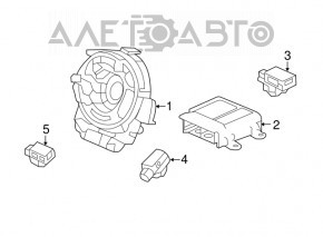 Modulul computerizat SRS airbag pentru airbag-urile de siguranță Honda Accord 13-17