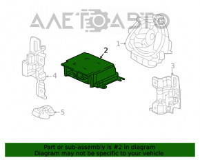 Модуль srs airbag компьютер подушек безопасности Honda Civic X FC 16-21